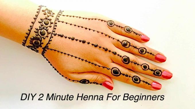 Jak krok za krokem odebrat tetování hennou nejjednodušší henna mehndi tetování