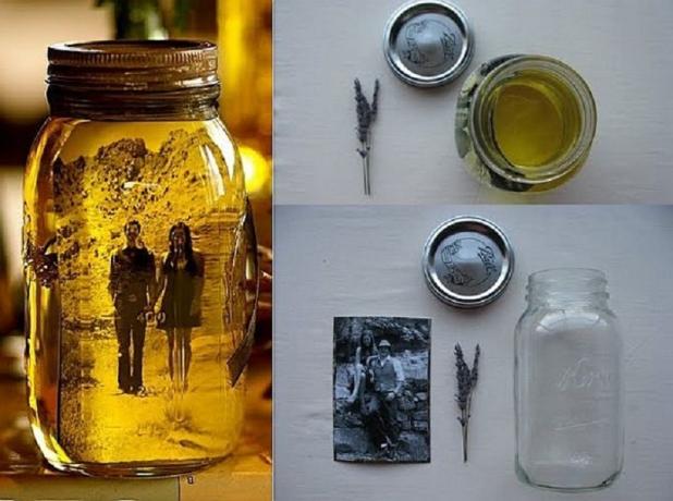 Vintage foto mason jar