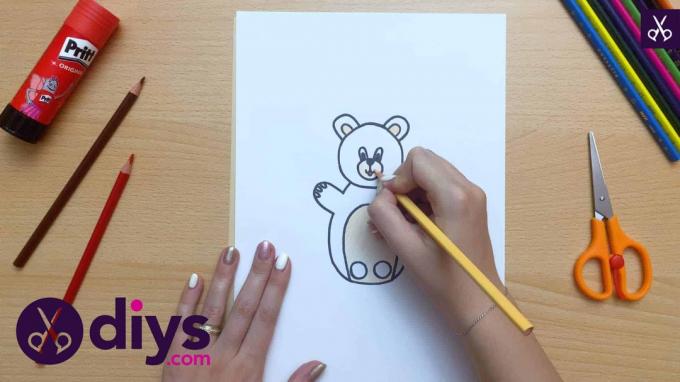 Как сделать очаровательный рисунок марионетки из пальца медведя
