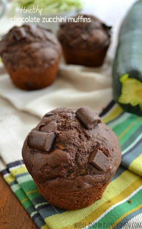 Sunn sjokolade-courgette-muffins 9