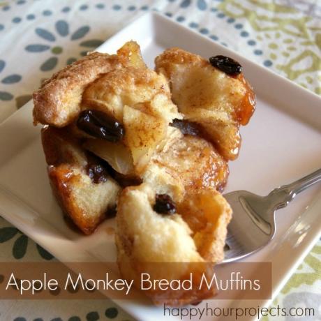 Apfel-Rosinen-Affenbrot-Muffins