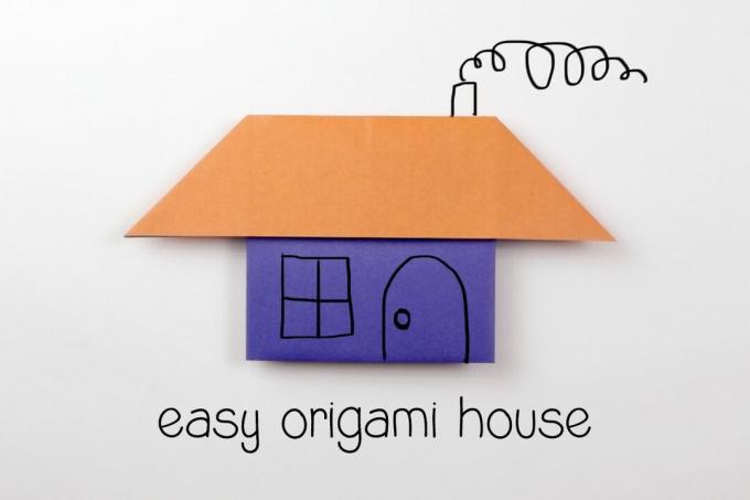 lihtsad origami maja juhised