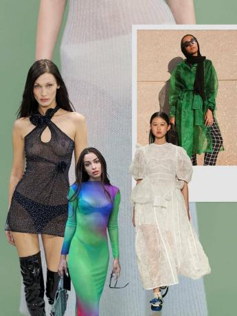 Tendencias en vestidos otoño-invierno 2022: tan transparentes