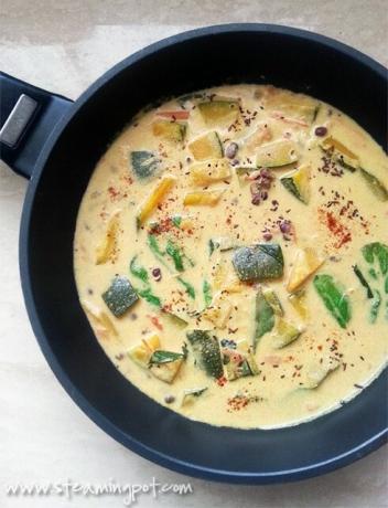 Curry de courge et haricots adzuki