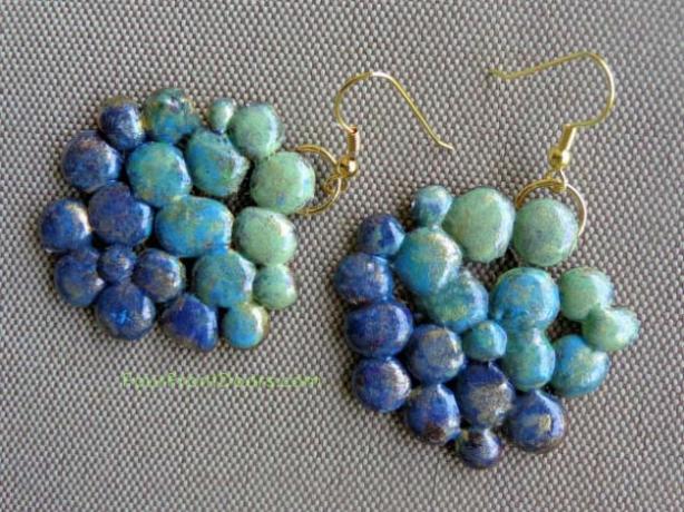 Boucles d'oreilles à colle chaude