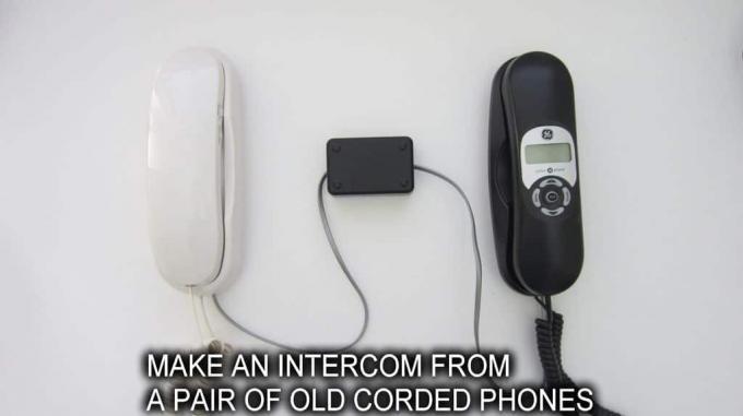 Interfon de acasă de la telefoane vechi cu fir