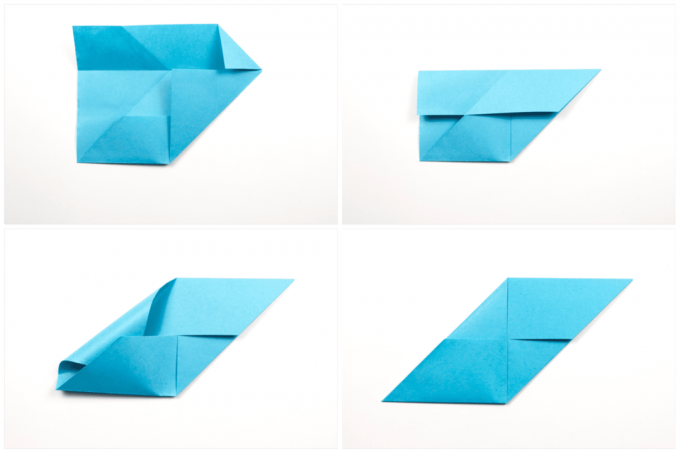 Origami Sonobe seinakuva 3. samm