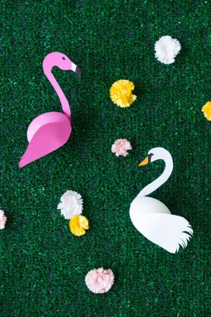 „Pasidaryk pats“ gulbė ir flamingo - Velykų kiaušiniai