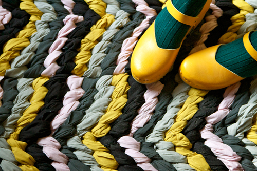 17 alfombra de trapo de bricolaje