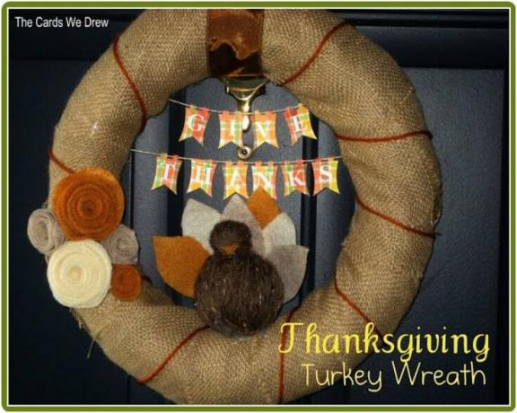 Ballengarn Thanksgiving-Truthahnkranz