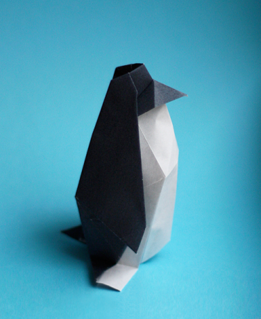 Origami pinguïn