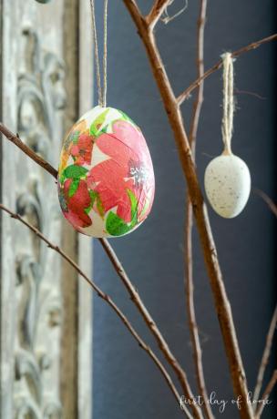 Decoupage velikonoční vajíčka