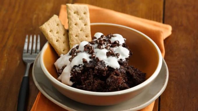 Kue fudgy s'more slow cooker
