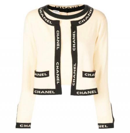 Chanel Pre-Owned Logo Cardigan Set