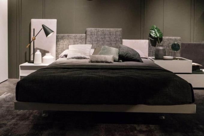 Kangas kaasaegne geomeetriline voodipeats