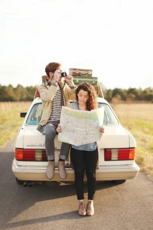 Fotografie de familie Road Trip Fall Family