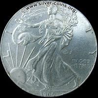 Поддельный серебряный орел аверс