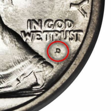 „Walking Liberty“ pusės dolerio monetų kalyklos aversas