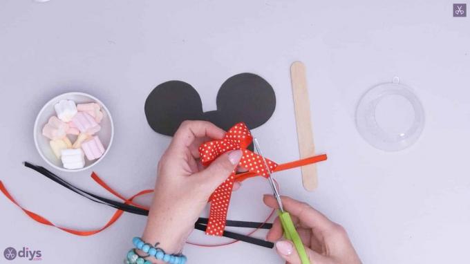 Bricolaj Minnie Mouse suport de bomboane pas 3c