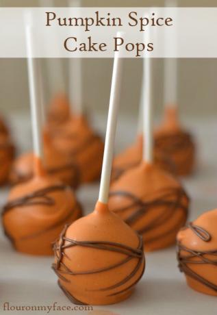 Pumpkin spice cake pops