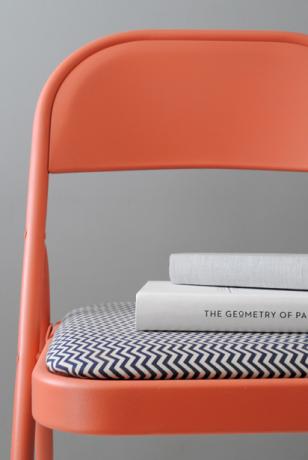 DIY składana poduszka na krzesło