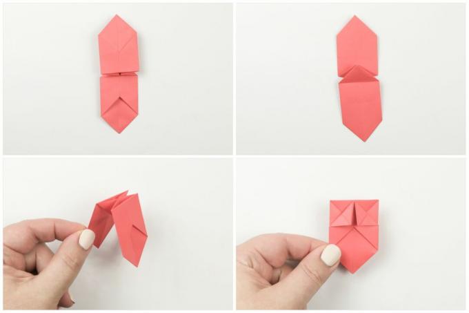 enkel origami sløyfe for slips 4
