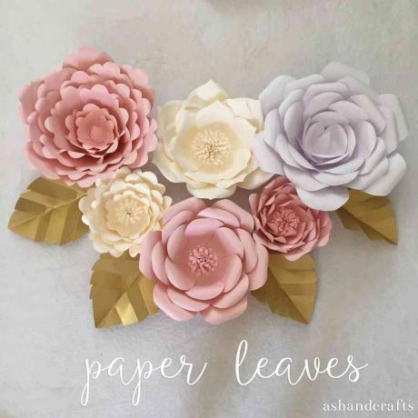papírové květinové pozadí