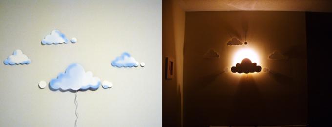DIY cloudová noční světla