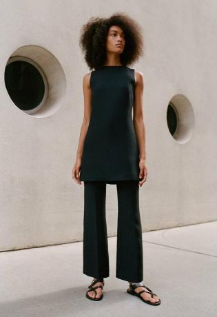 מגמות אופנה אביב קיץ 2022: טוניקה שחורה ומכנסיים אצל נילי לוטן