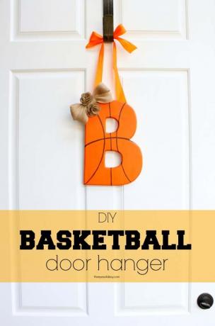 Colgador de puerta de baloncesto de bricolaje