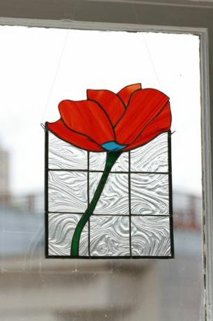 Piccola vetrata floreale