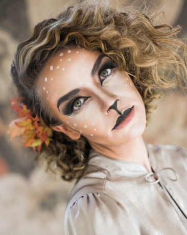 Lesní jelen halloween make -up
