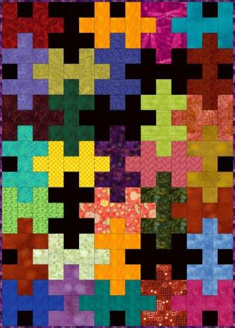 쉬운 직소 퍼즐 퀼트 패턴