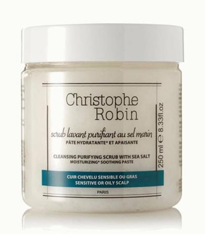 Plaukų slinkimo priežastys: valymo šveitiklis Christophe Robin su jūros druska