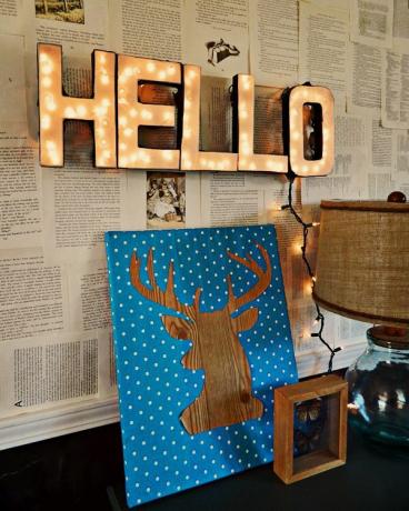 Dolalr Store Inspired - DIY Lighted Letters Sign