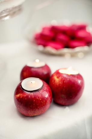 נרות תפוחים