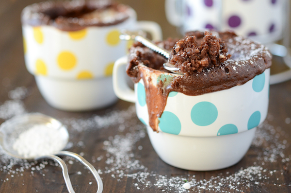 Schokoladen-Erdnussbutter-Tassenkuchen