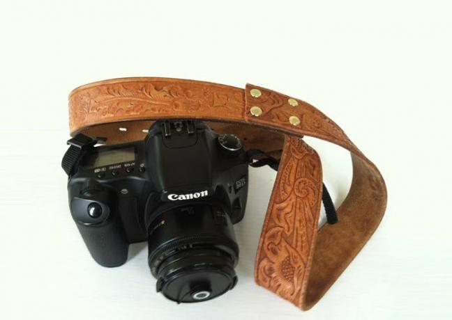 DIY vintage belte kamerastropp