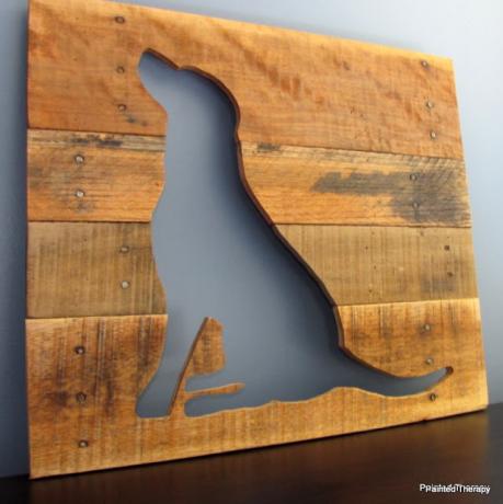 DIY Dog Wood Art