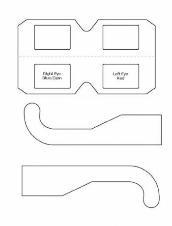 Predložak za ispis 3D naočala