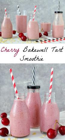 Cherry Bakewell Tart Smoothie – die klassische britische Tarte in gesunder Smoothie-Form!