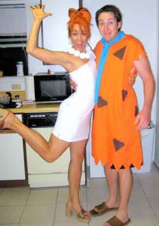 DIY Fredi ja Wilma Flintstone'i kostüümid