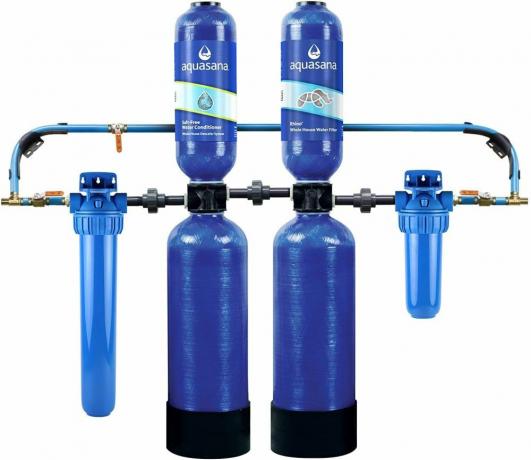 Vodní filtr pro celý dům Aquasana EQ-1000-AST a kondicionér vody bez soli 