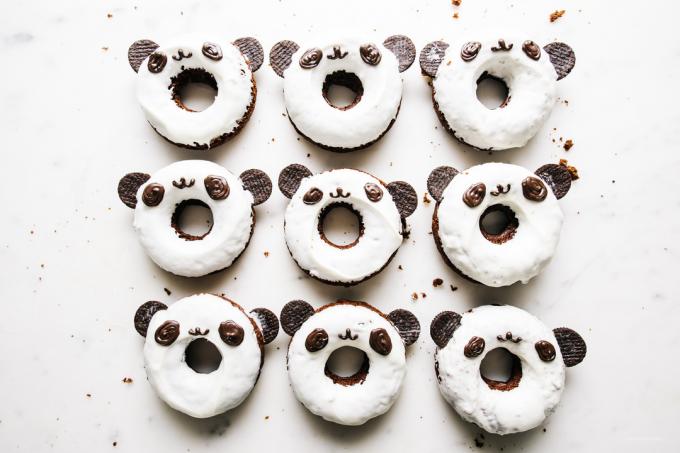 Panda chocolade donuts