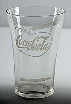 Ca. 1905-1910 זכוכית חקוקה של קוקה קולה