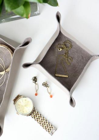 DIY Leather Catchall Project