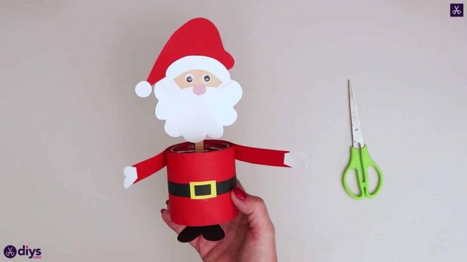 Weihnachtsmann-Süßigkeitenhalter aus Papier