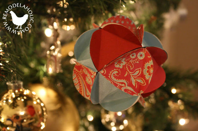 Diy papier gelaagde ornamenten