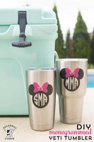 DIY monogrammed yeti tumbler tutorial