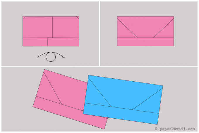 listová obálka na peniaze origami 3